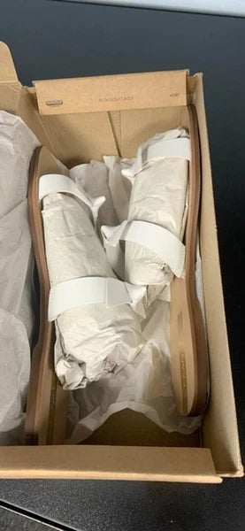 KAANAS Recife Womens Knotted Slide Sandal Sz 10M white