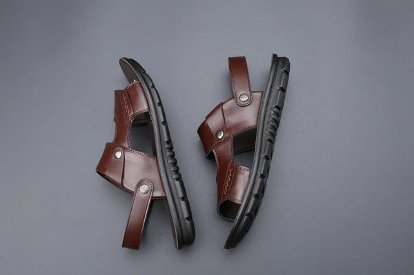 Mens Open Toe Sandals Slingback Slippers Summer Flat Beach Casual Fashion Shoes