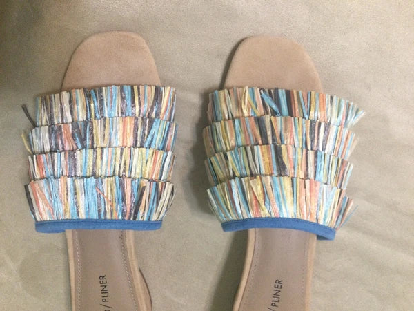 Donald Pliner Reise2 Raffia Slide Sandals