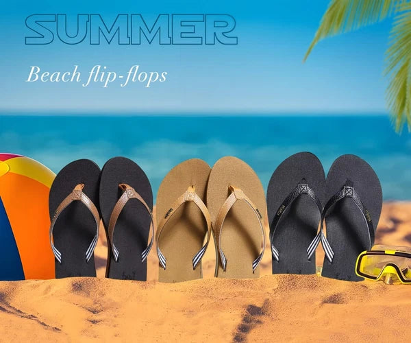 Arch Support Flip Flops for Women - Comfortable Summer Sandals Size 8.5