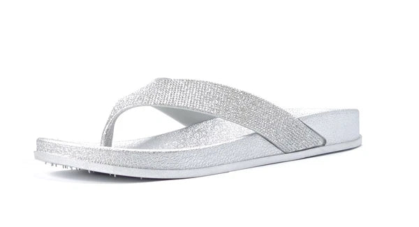 NEW Women's Fashion Glitter Thong Flip Flop Rhinestone Sandals Soft Rubber Sole