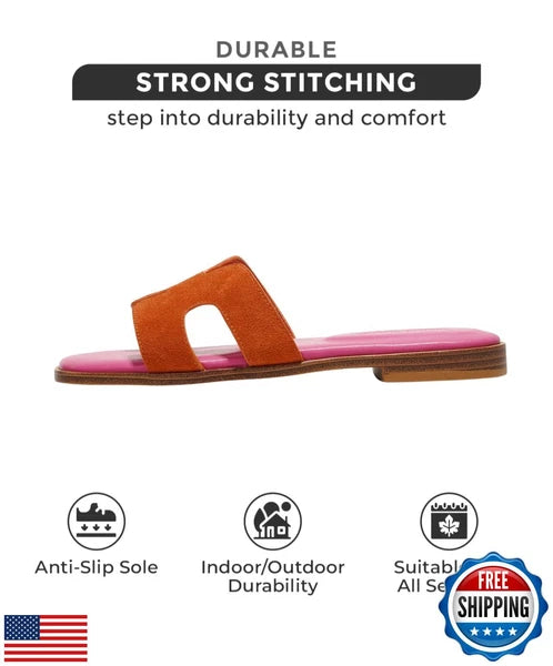 Project Cloud Fashion Flat Summer Sandals for Women 2025 - Leather Womens San