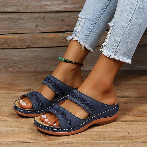 Sandals for Women Dressy Summer Fashion Orthotic Slides Ladies  Athletic Sandals