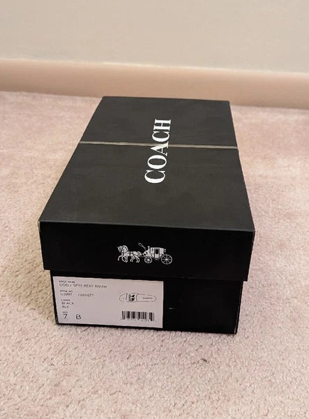 NWT Coach Udele Sport Slide - Rexy and Carriage Black Size 7