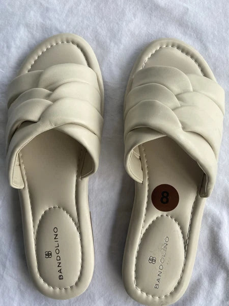Bandolino Women’s White Sandals Size 8