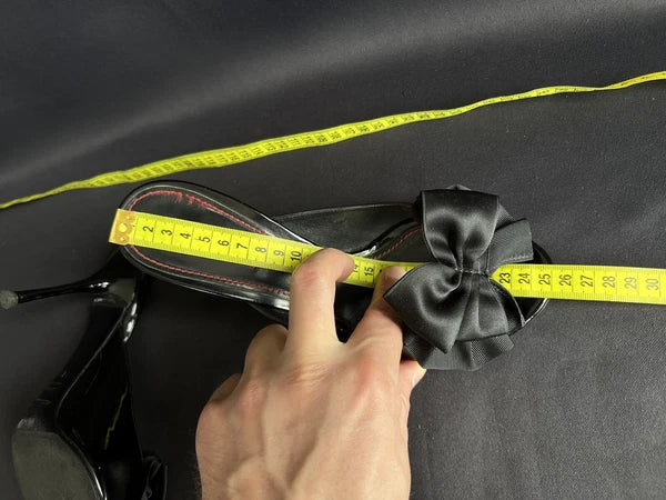 Dolce & Gabbana Women's Heeled Slides Sandals Black Patent Leather Size 38,5