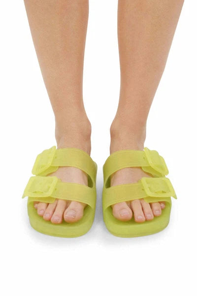 New Balenciaga Women's Mallorca Transparent Dual-Buckle Slide Sandal US 8/Eur 38