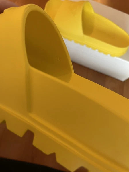 Prada Logo Rubber Pool Platform Slide Sandals - Yellow IT 36 / US 6 (Women’s)