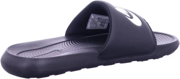 NIKE Victory One Slides Women's Black & White Swoosh Sandals SZ 10 New