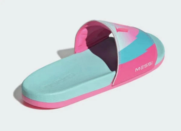 New Adidas Adilette Comfort Messi Size 8 Men’s Slides Sportswear Style JR6326