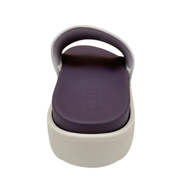 adidas Adilette Platform Slide Sandals Women’s Size 8-9 Lavender Comfort & Style