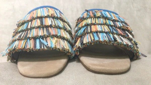 Donald Pliner Reise2 Raffia Slide Sandals