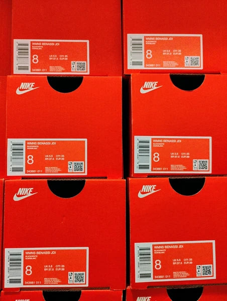 Nike Benassi Jdi Black White 343881-011 Women's # 10 Slide Sandals Gloss Fashion