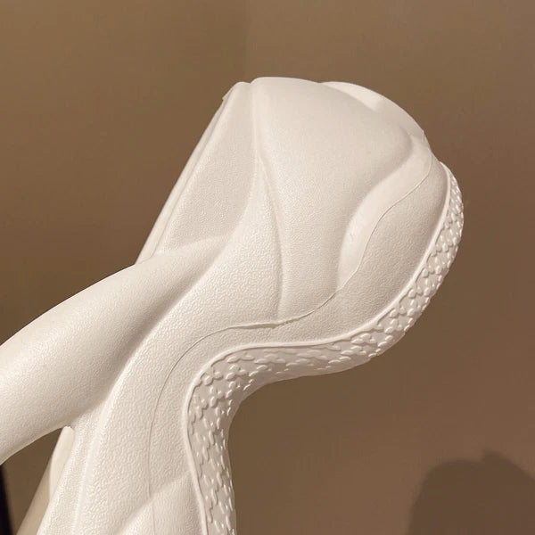 Summer Womens Beach Slippers Girls Fashion Flip Flops Platform Heels Sandals New