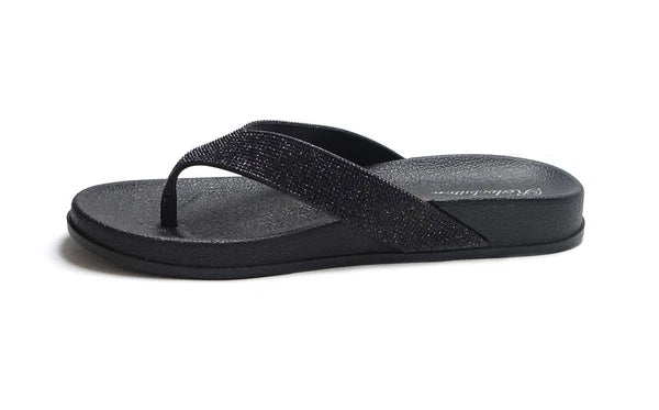 NEW Women's Fashion Glitter Thong Flip Flop Rhinestone Sandals Soft Rubber Sole