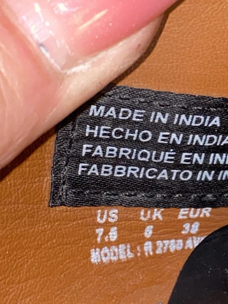 Find Black & Gold Leather Suede Croc Print Slide Sandals | Classic Style 7.5