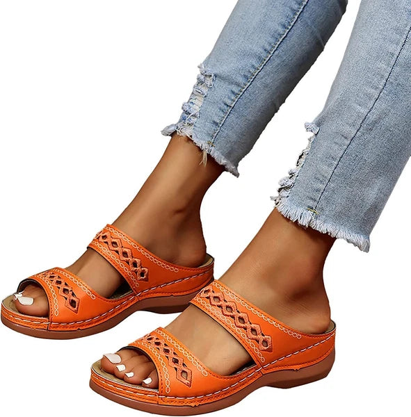 Sandals for Women Dressy Summer Fashion Orthotic Slides Ladies  Athletic Sandals
