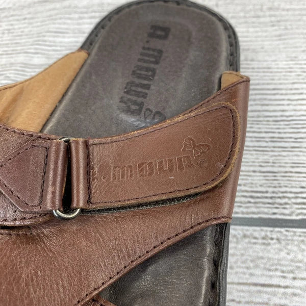 A. MOUR Comfort Slide Sandals Women Size 8 Slip On Adjustable Sandals - NEW