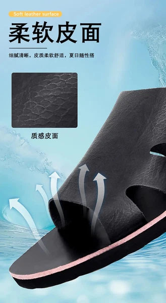 Roman Style Mens Open Toe Slingback Buckle Flats Summer Slipper Sandals Beach Sz