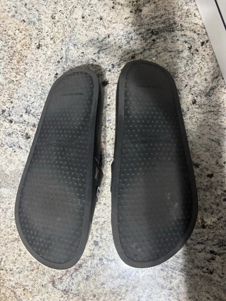 Givenchy  Logo Rubber Pool Slides Women's Size 8 Black Sandals -  INCLUDES BOX!