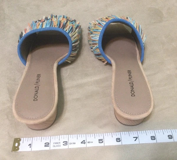 Donald Pliner Reise2 Raffia Slide Sandals