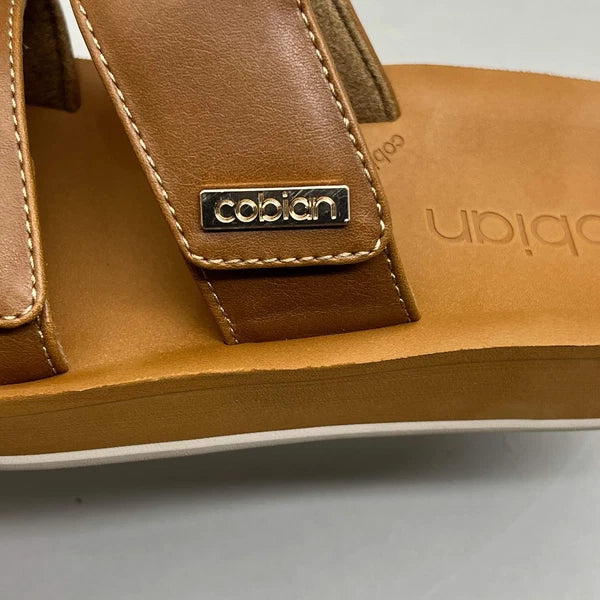 COBIAN Dana Rise Elevated Flatform Style Slide Women's Sz 9 Tan DNA24-230-09