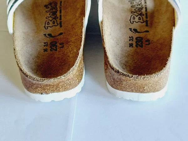 Birkenstock Birkis Sandals Women's 5 36 Blue Multicolored Paisley Sandals Shoes