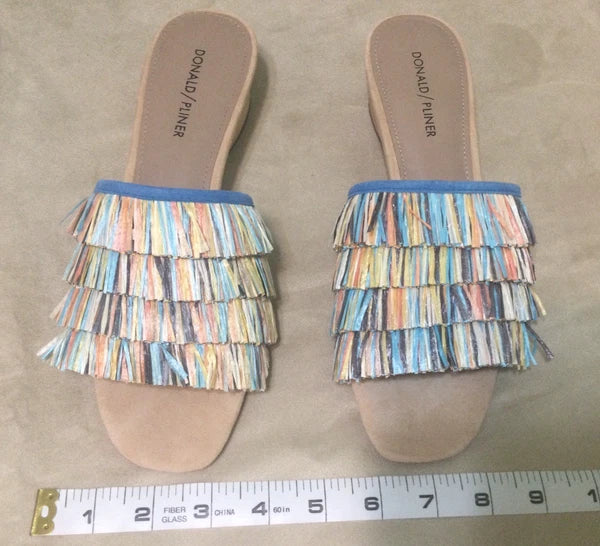 Donald Pliner Reise2 Raffia Slide Sandals