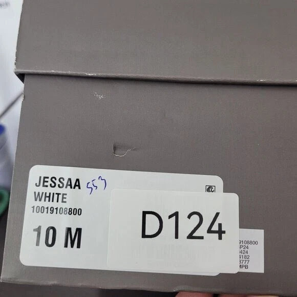 NEW Style & Co Women's 10M White Jessaa Slide Sandals With Adjustable Straps