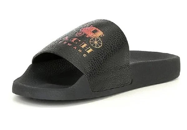 NWT Coach Udele Sport Slide - Rexy and Carriage Black Size 7