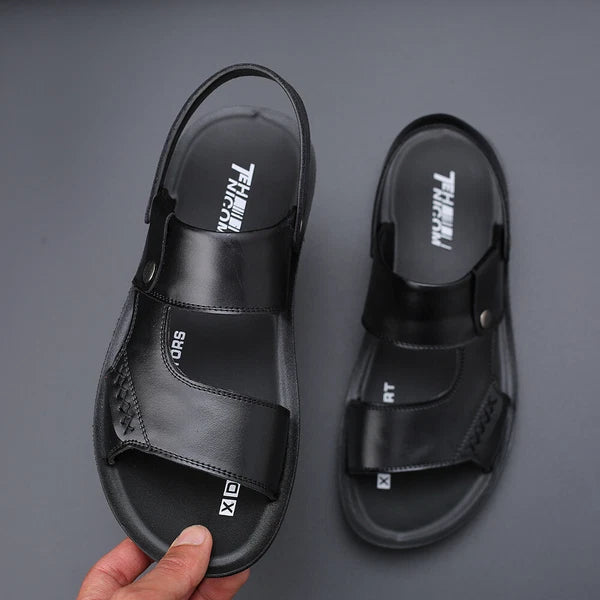 Mens Open Toe Sandals Slingback Slippers Summer Flat Beach Casual Fashion Shoes