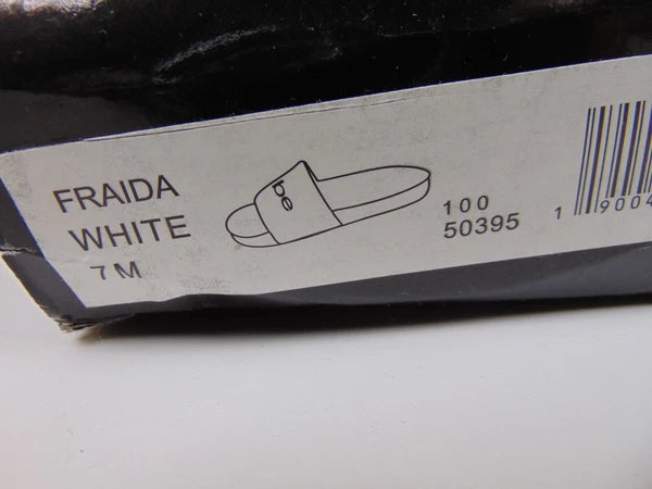 Bebe Womens Fraida Glitter Slide Fashion Sandals Flats Size 7.0 M, White Glitte