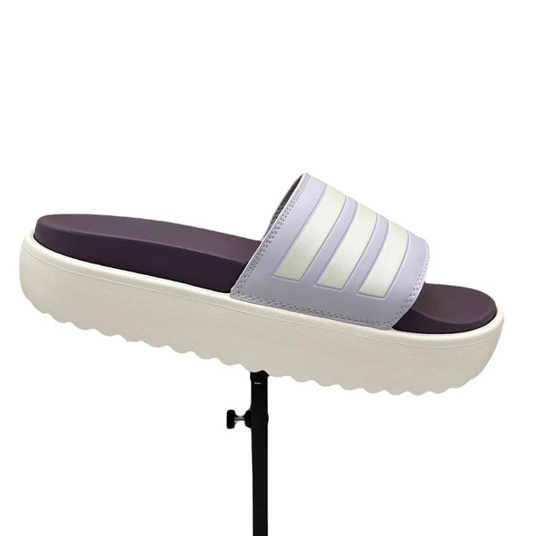 adidas Adilette Platform Slide Sandals Women’s Size 8-9 Lavender Comfort & Style