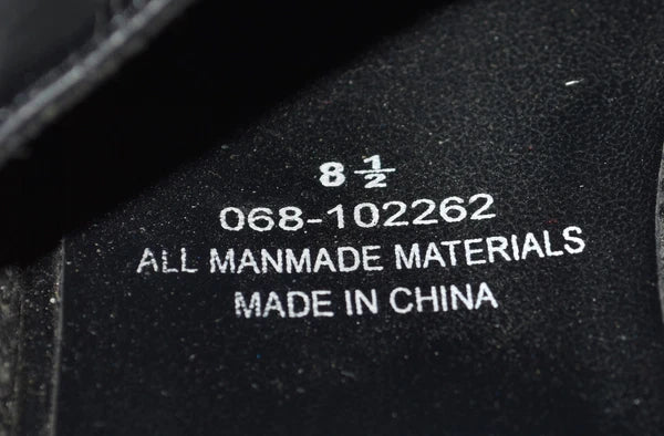 Fashion Bug Black Faux Leather Open Toe Womens Slide Wedge Sandals Size 8.5M