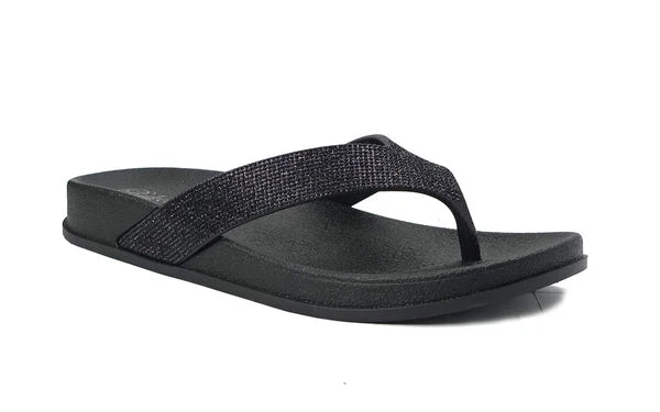 NEW Women's Fashion Glitter Thong Flip Flop Rhinestone Sandals Soft Rubber Sole
