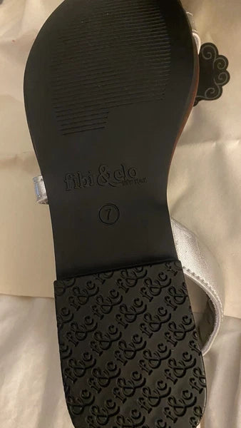 Fibi & Clo Women’s Size 7 SUN CASCADE Sandals Brown & Gold New In Box W/Dust Bag