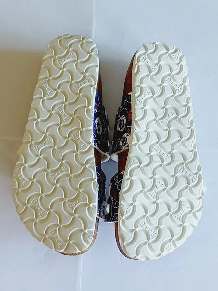 Birkenstock Birkis Sandals Women's 5 36 Blue Multicolored Paisley Sandals Shoes