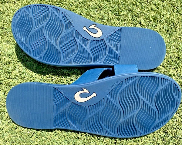 Olukai LA'I Slide Sandals Women’s Size 9 Blue Comfort Style 20511-7575