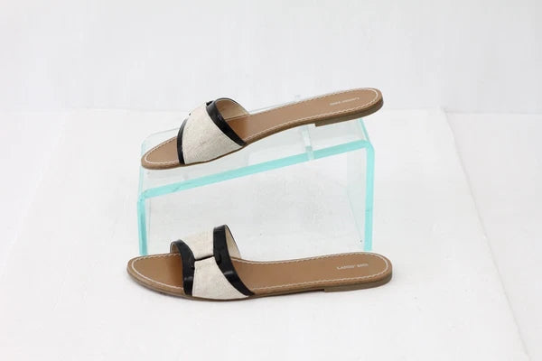 Lands' End Sandals Women Flat Slides New sz 9 Beach Casual Slip on Classic style