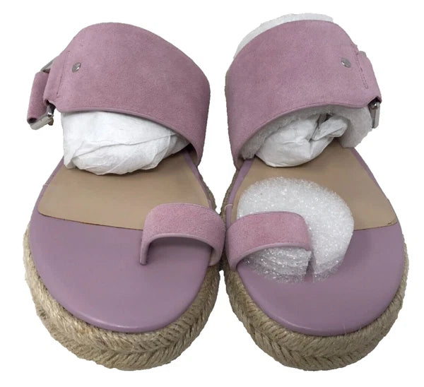 H By Halston Women's Savannah Slip On Slide Sandals W/Toe Ring Orchid Size:8