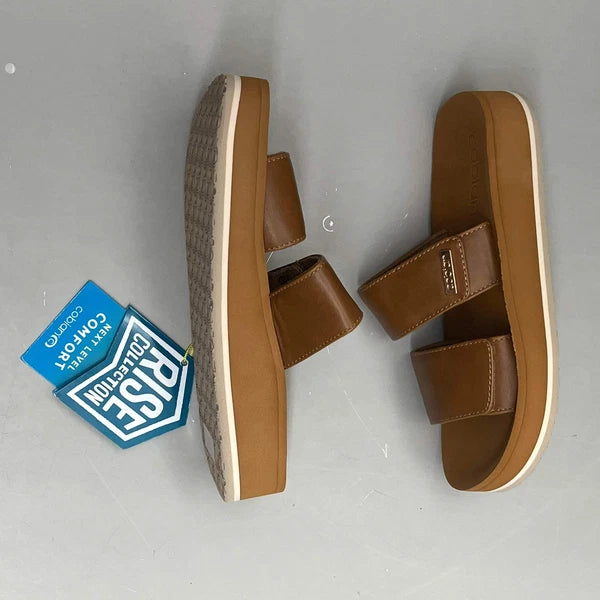 COBIAN Dana Rise Elevated Flatform Style Slide Women's Sz 9 Tan DNA24-230-09