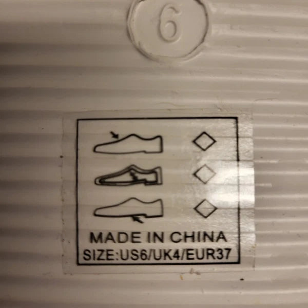 NEW White Double Straps Slip On Slides Slipper Fashion Sandals Shoes Size 6