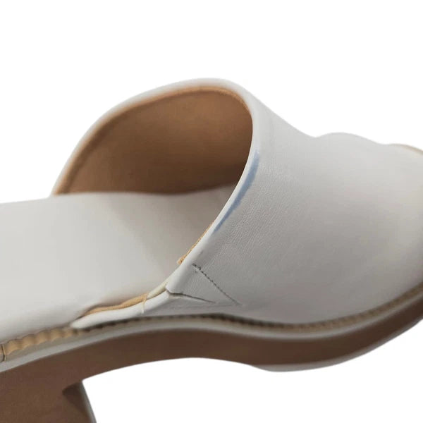 Dolce Vita Women's Nikole Platform Heel Slide Sandals White Size 8.5