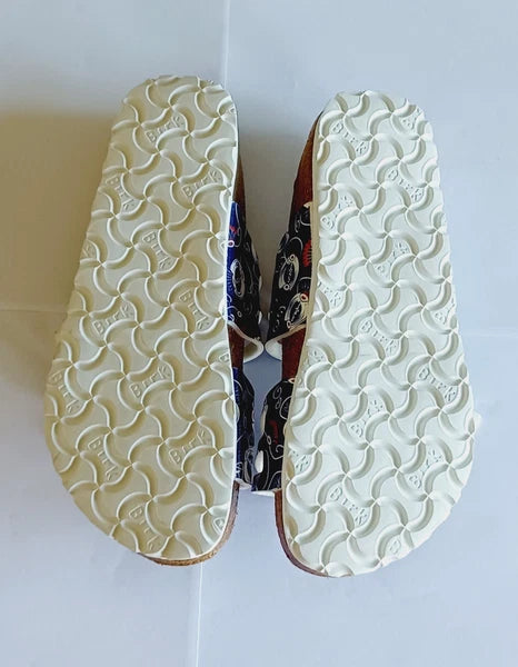 Birkenstock Birkis Sandals Women's 5 36 Blue Multicolored Paisley Sandals Shoes