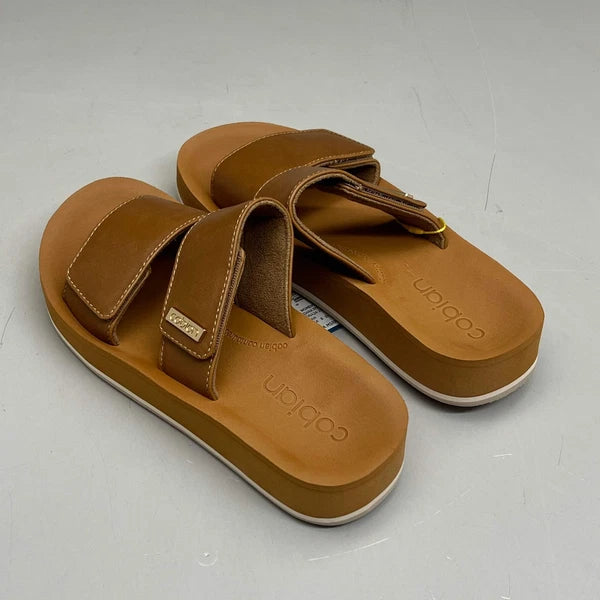 COBIAN Dana Rise Elevated Flatform Style Slide Women's Sz 9 Tan DNA24-230-09