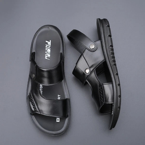 Mens Open Toe Sandals Slingback Slippers Summer Flat Beach Casual Fashion Shoes