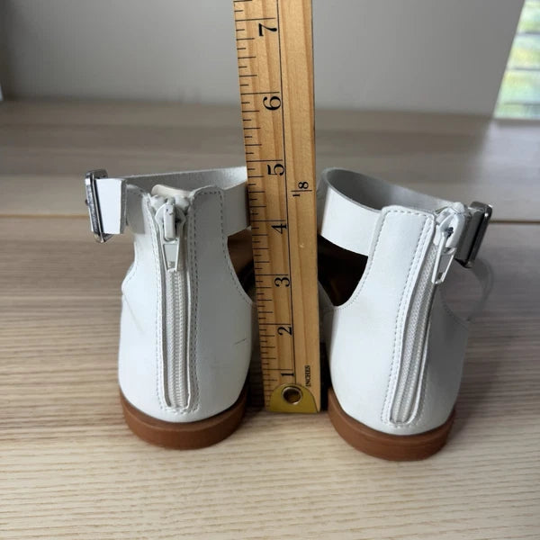 FITORY Women Flat Sandals With Casual Fashion Slides Open Toe Strap Zipper 8