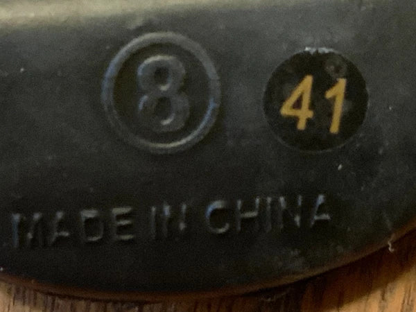 PrettyLittleThing Women's Black Rubber Ribbed Sole Slides, Style# CMP4736, Sz 8