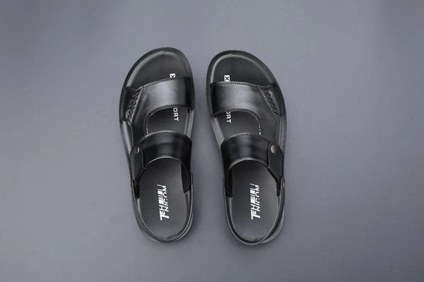 Mens Open Toe Sandals Slingback Slippers Summer Flat Beach Casual Fashion Shoes