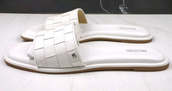 MICHAEL Michael Kors Hayworth Slide, Optic White 1, sz 10M